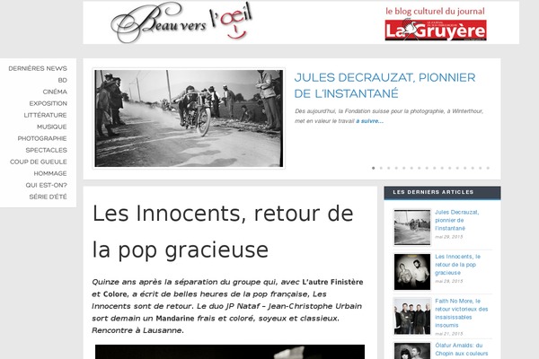 The Blog theme site design template sample