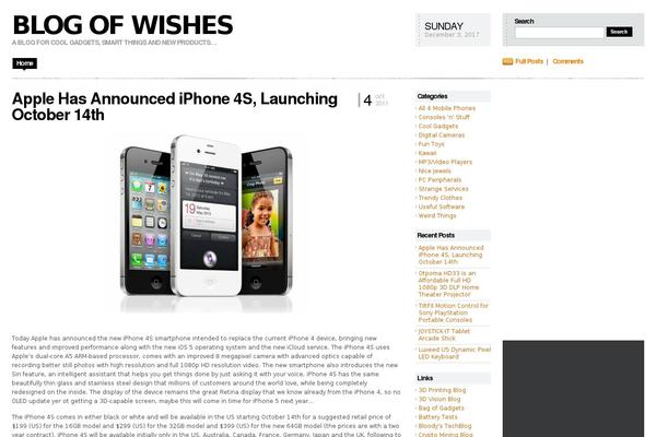 blogofwishes.com site used Evdw