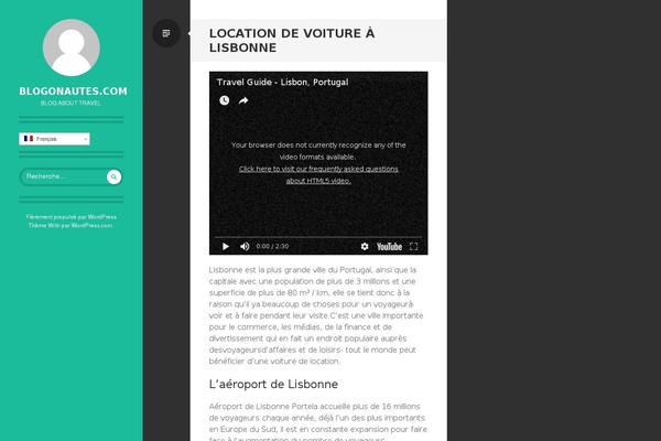 Writr theme site design template sample