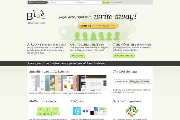 blogpoland.com site used Blogcom_portal_10