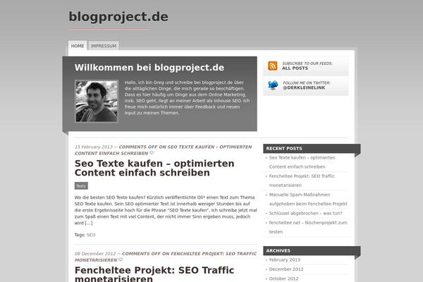 Mainstream theme site design template sample