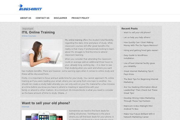 Curiosity theme site design template sample