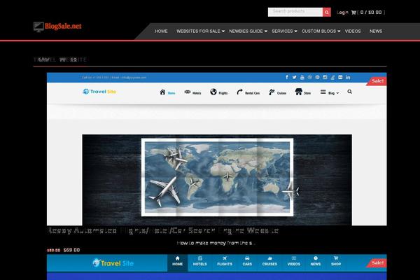 Boutique theme site design template sample