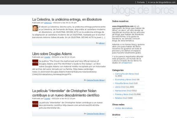 blogsdelibros.com site used Libros