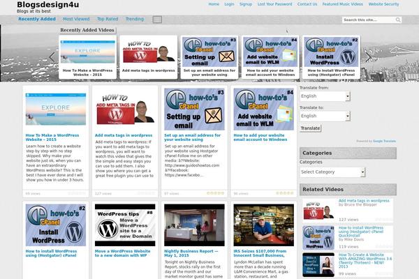 Covertvideopress theme site design template sample