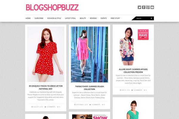 Wpex Fashionista theme site design template sample