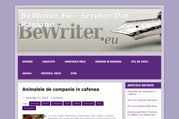 Purple Modena theme site design template sample