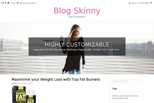 Vogue theme site design template sample
