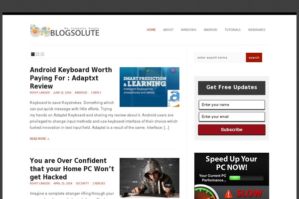 Focusblog theme site design template sample