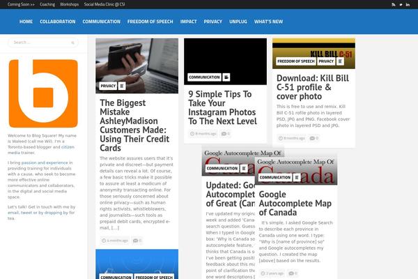 Bayside theme site design template sample