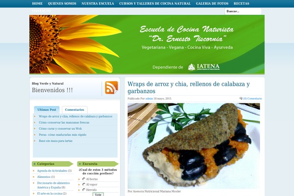 Organic theme site design template sample