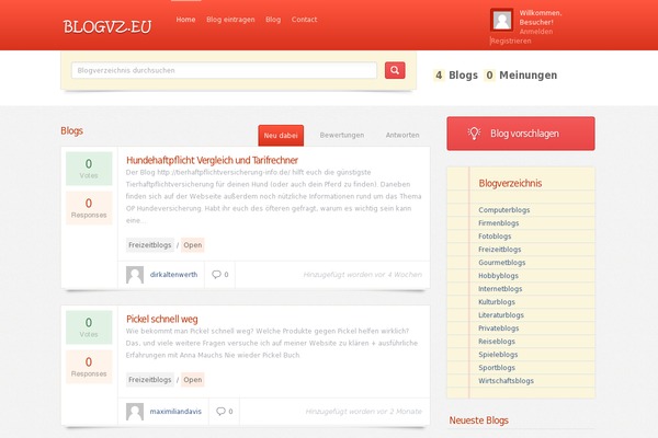 Benzer theme site design template sample