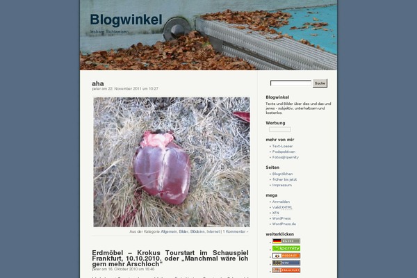 blogwinkel.de site used Bleibtallesanders