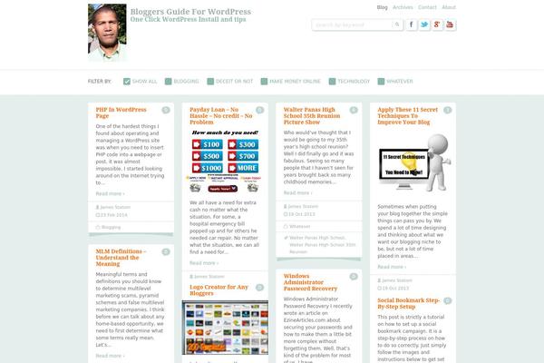 Sampression Lite theme site design template sample