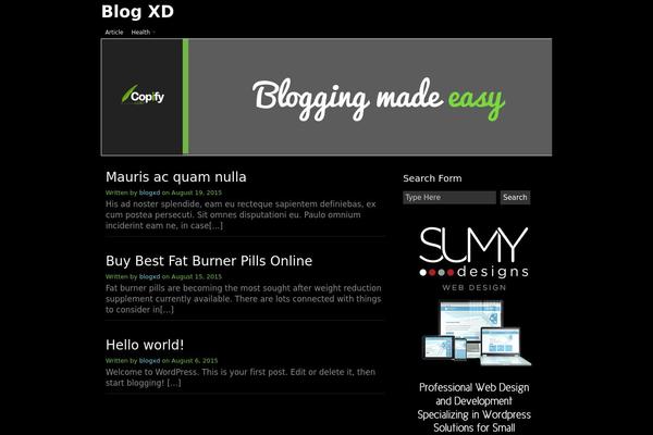 blogxd.com site used Clean Black