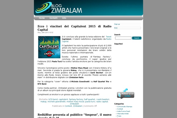 blogzimbalam.it site used Zimbalam