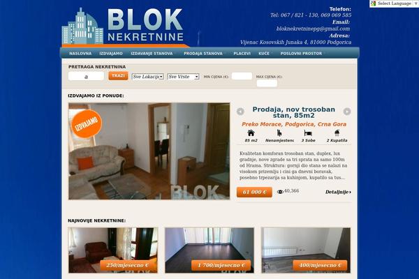 Estate theme site design template sample
