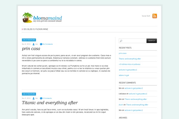 Simplo theme site design template sample