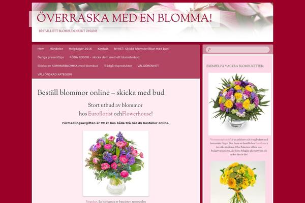 Bouquet theme site design template sample
