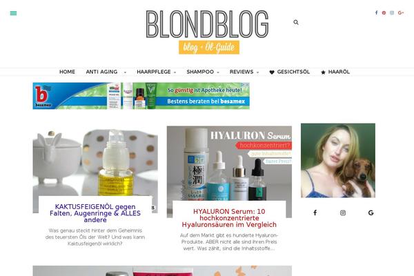 The Voux theme site design template sample