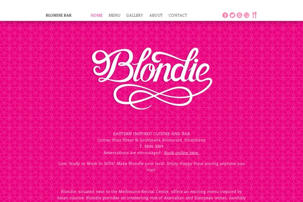 blondiebar.com.au site used Blondie