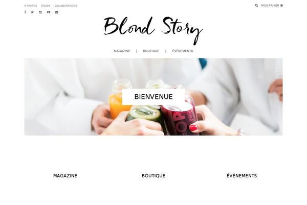 Ovation Blog theme site design template sample