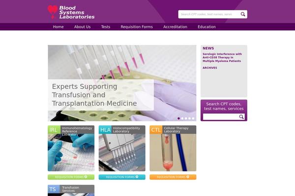 bloodsystemslaboratories.org site used Blank-template