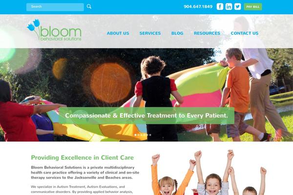 Bloom theme site design template sample