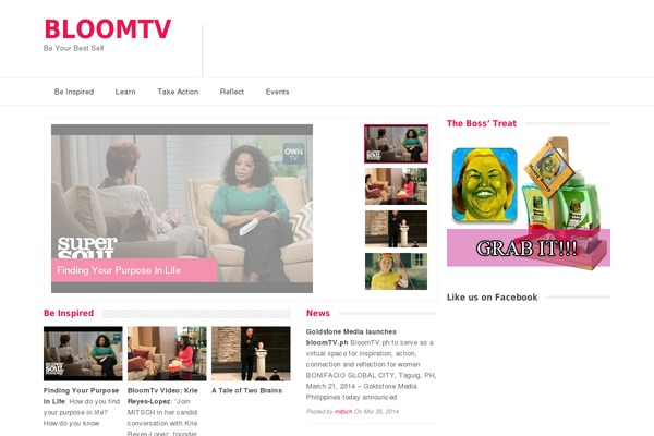 Glamour theme site design template sample