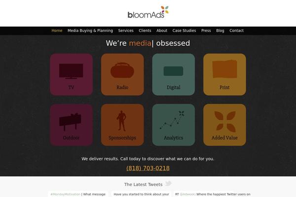 Bloom theme site design template sample