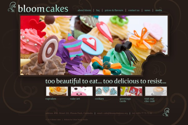 Bloom theme site design template sample