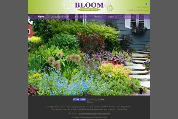 Bloom theme site design template sample