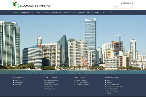 Bloom theme site design template sample