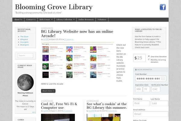 Magazine Basic theme site design template sample