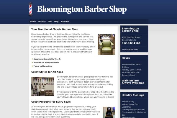 bloomingtonbarbershop.com site used Mortar