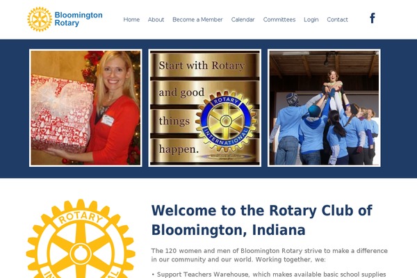 Rotary theme site design template sample
