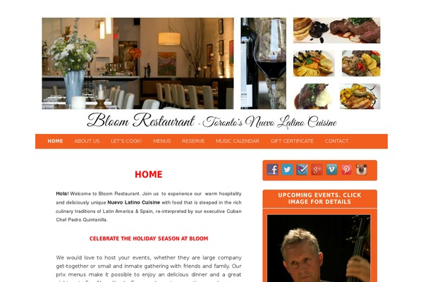 bloomrestaurant.com site used Catch Box Pro