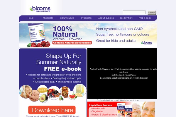 blooms theme websites examples