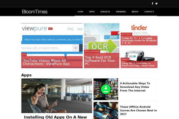 Newspaper theme site design template sample
