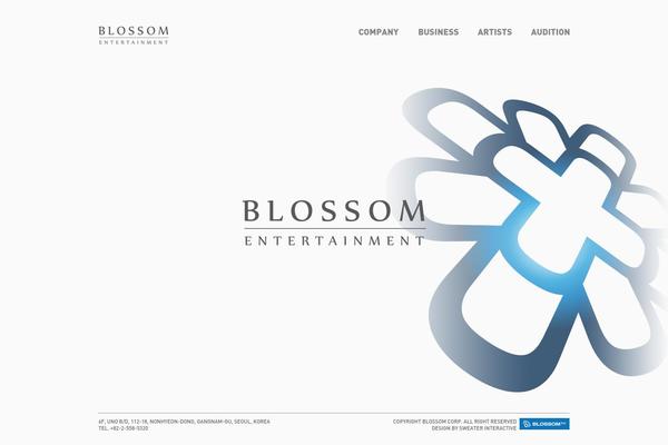 Blossom theme site design template sample