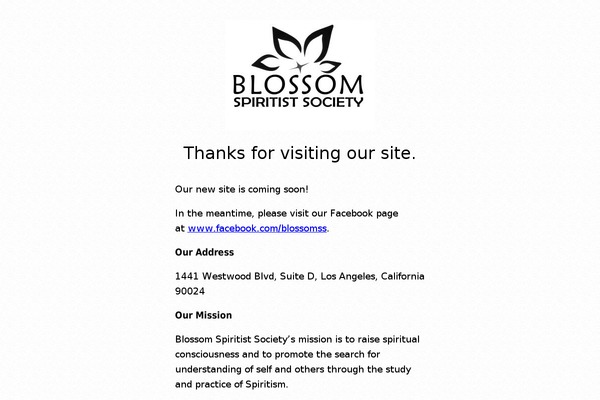 blossomss.org site used Longevity