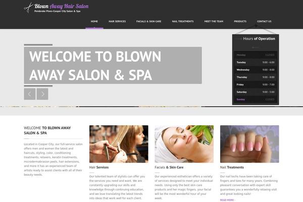 HairPress theme site design template sample