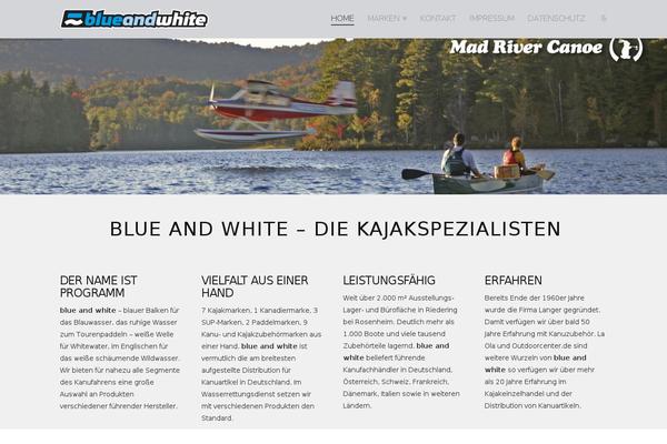 blue-and-white.com site used X | The Theme