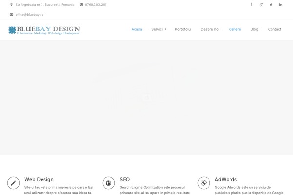 bluebay.ro site used Coruscate