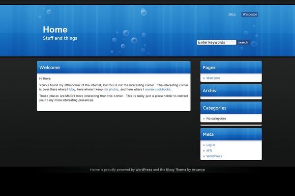 bluebec.com site used Bloxy