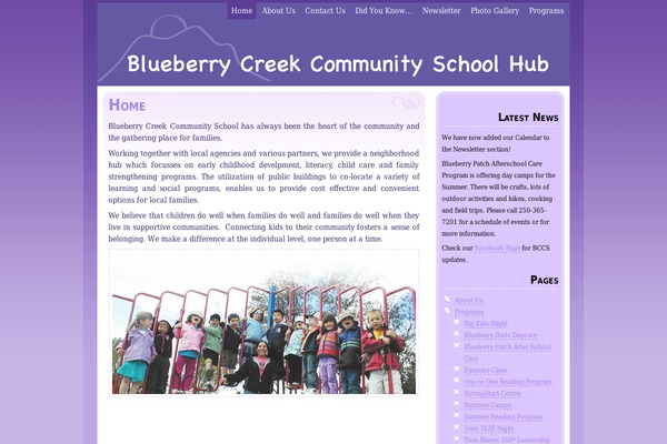 Thistle theme site design template sample
