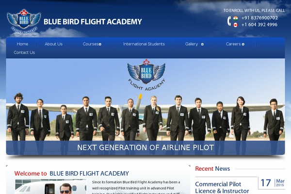 bluebirdflightacademy.com site used Bluebird