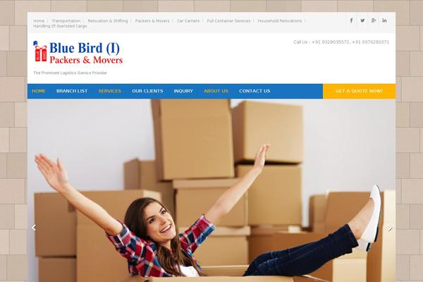 Movers Packers theme site design template sample