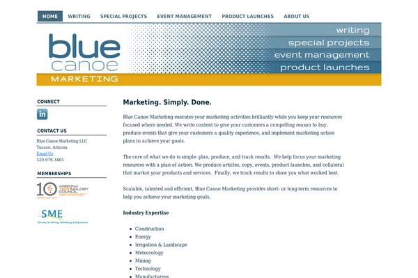 bluecanoemarketing.com site used Coraline
