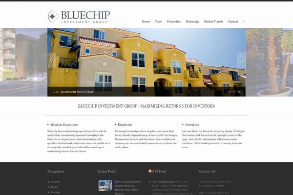 Blocked theme site design template sample